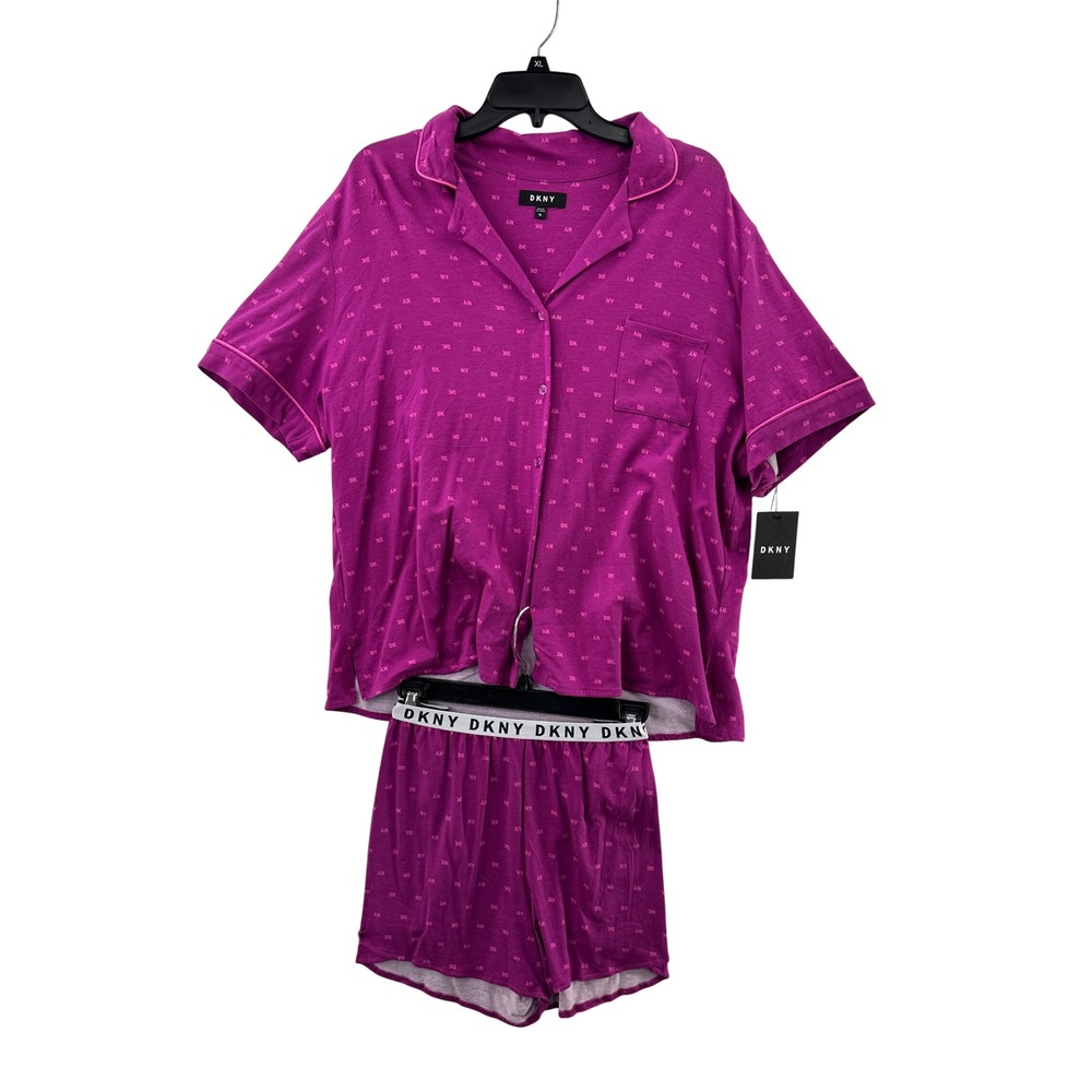 DKNY Berry PT Pajama Set XL Two-Piece Sleepwear Loungewear Top & Shorts